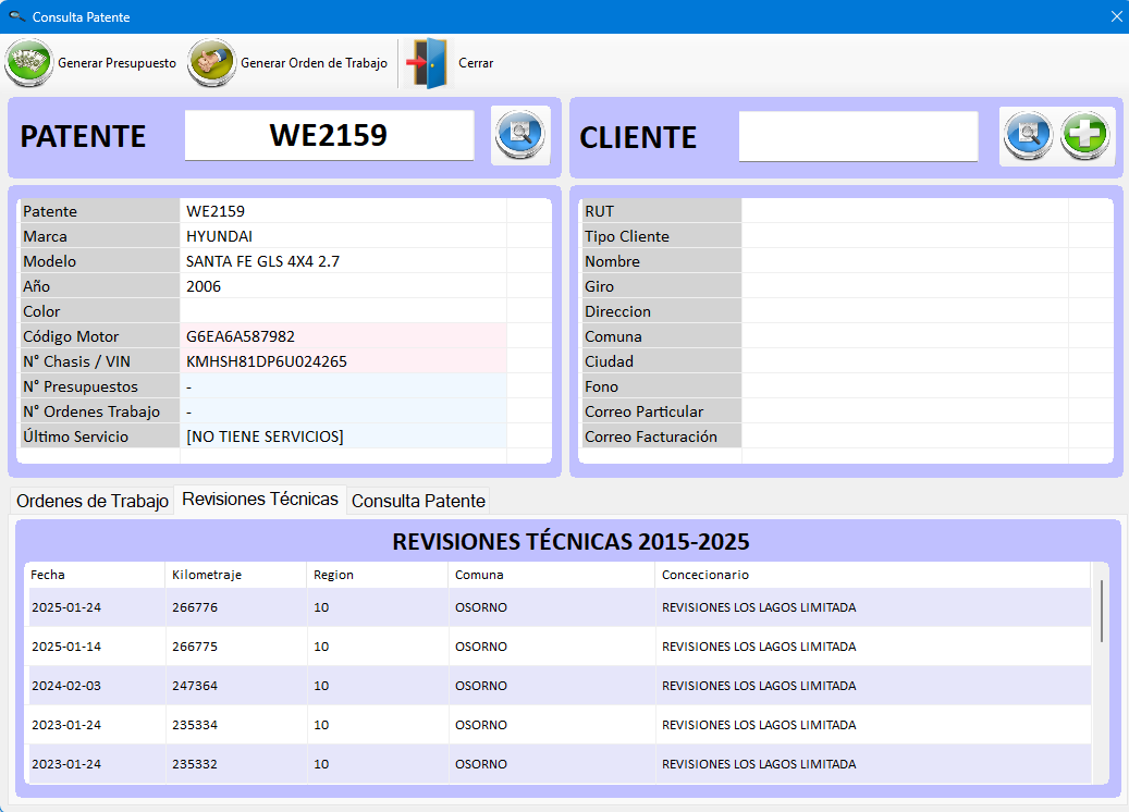Consulta de patente y revisión técnica